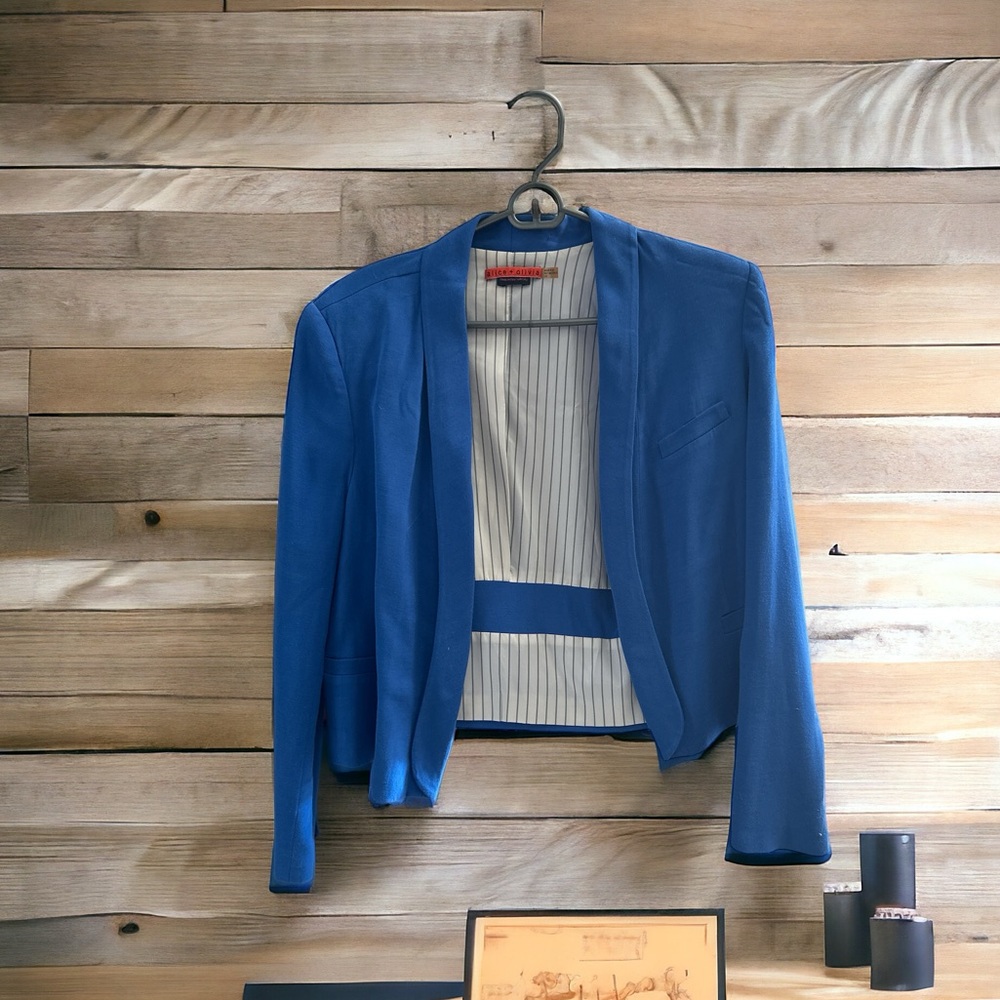 Alice + Olivia designer blue blazer
